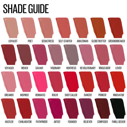 Maybelline Super Stay Matte Ink Liquid Lipstick Makeup, Long Lasting High Impact Color, Up to 16H Wear, Mover, Brown, 1 Count, Packaging May Vary