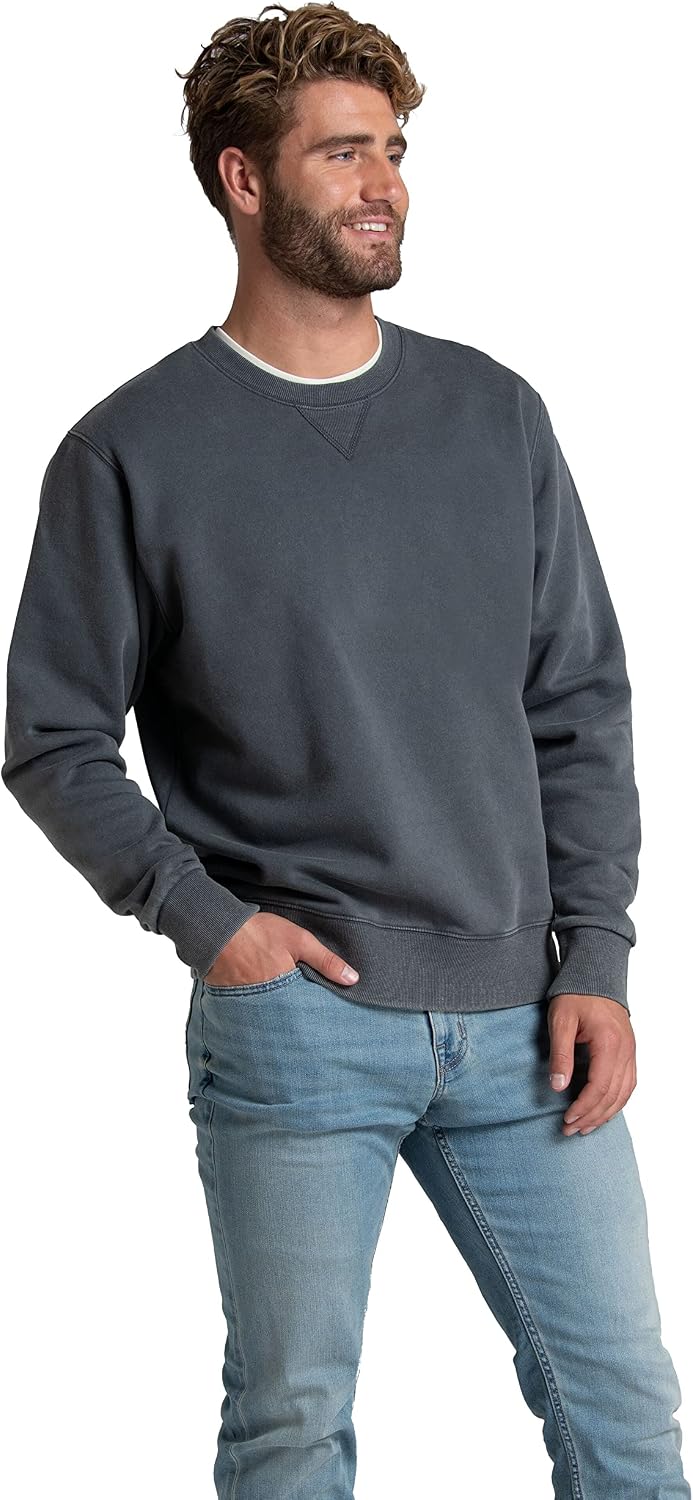 Fruit of the Loom Men's Eversoft Fleece Crewneck Sweatshirts, Moisture Wicking & Breathable, Sizes S-4x