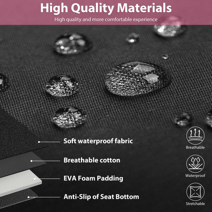 CAR PASS Waterproof Car Seat Covers Front Seats Only with 5mm Composite EVA, Neoprene Car Seat Cover with Separate Headrest Cover, Quick Setup Universal Fit for Car SUV Trucks,Airbag Compatible（Gray