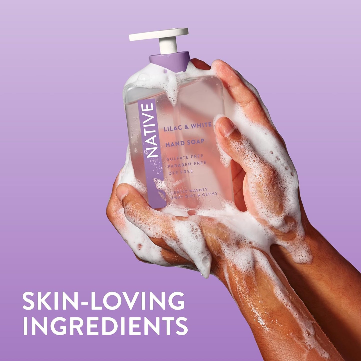 Native Liquid Hand Soap, Toasted Vanilla & Honey Scent, Non-Drying Formula for Soft, Smooth Hands, Made with Plant-Based Cleansers, Sulfate & Paraben Free, 13 oz Bottle