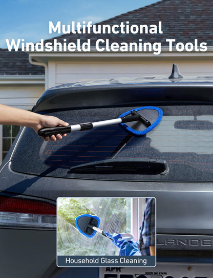 AstroAI 21" Extra-Long Windshield Cleaner Tool & Car Interior Detailing Kit