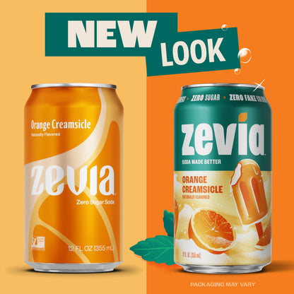 Zevia Zero Sugar Soda, Cola, 12 oz Cans (24-Pack) – Naturally Sweetened, Zero Calorie Sugar Free Soda - Non-GMO Project Verified, Gluten-Free, Vegan