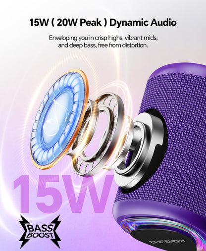 Portable Bluetooth Speaker Beach Essentials: IPX5 Waterproof for Outdoor