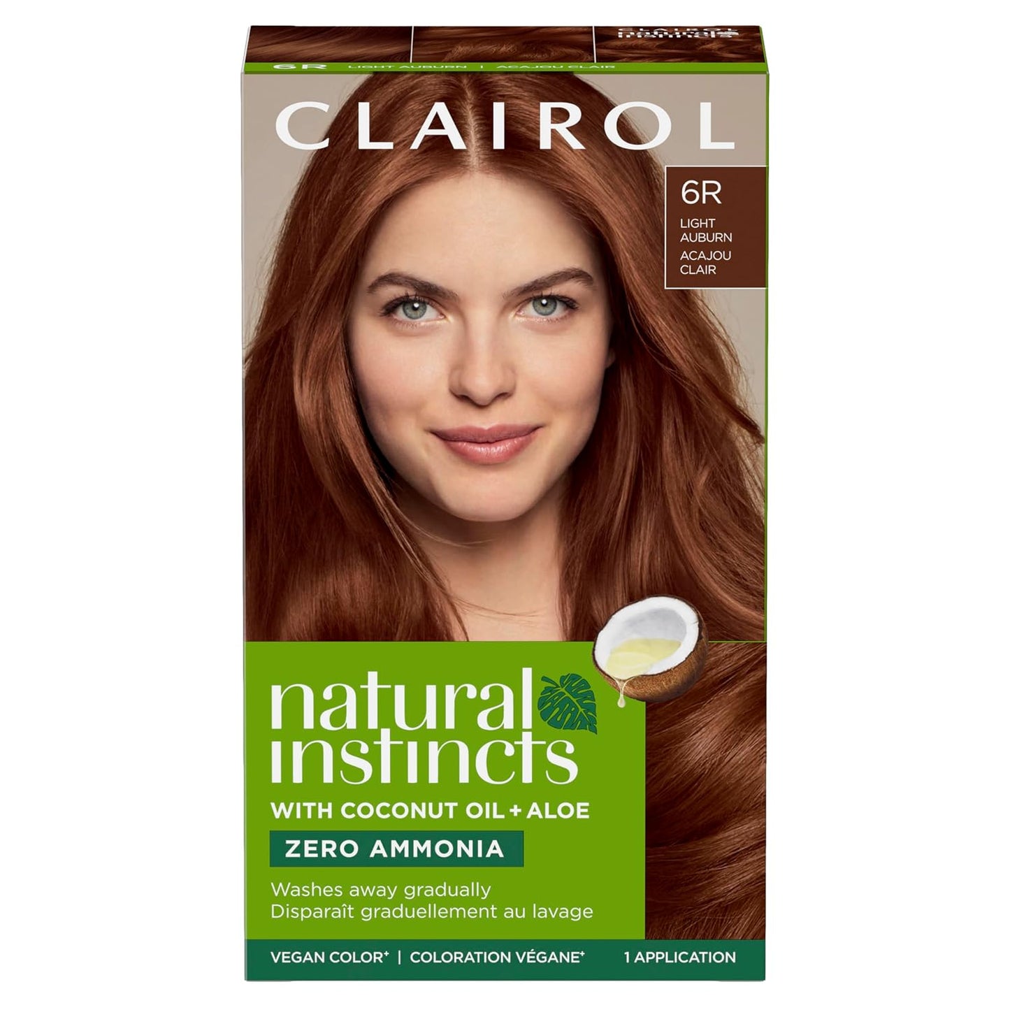 Clairol Natural Instincts Demi-Permanent Hair Dye, 4 Dark Brown | 1 Pack