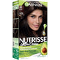 Garnier Nutrisse Ultra Crème Hair Color, Permanent Hair Dye with 100% Gray Coverage, Vegan & Cruelty-Free, 33 Darkest Golden Brown (Caramel Fudge), 1 Count