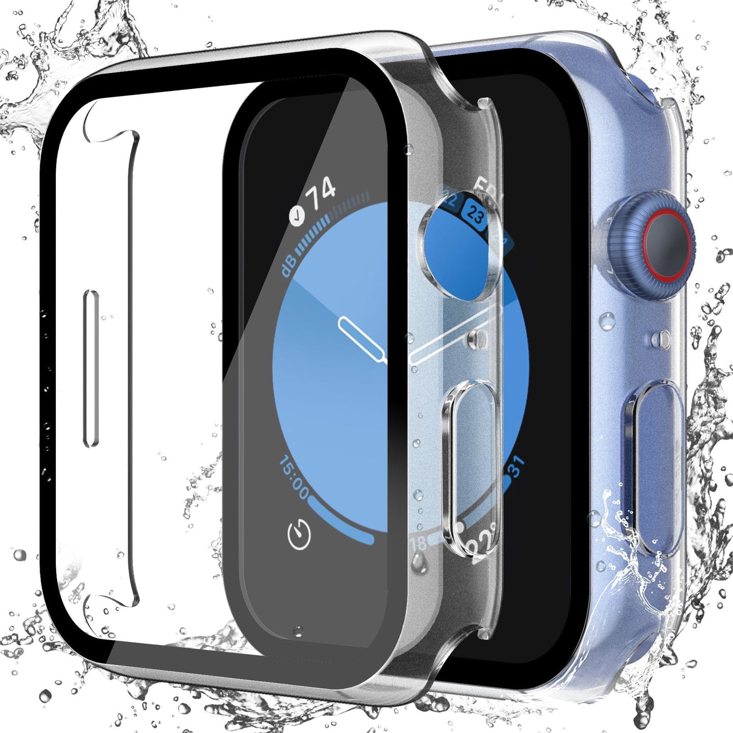 Misxi 2-Pack Waterproof Case for 46mm Apple Watch Series 11/10