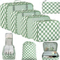 BAGAIL 8 Set Packing Cubes Luggage Packing Organizers for Travel Accessories-Cream