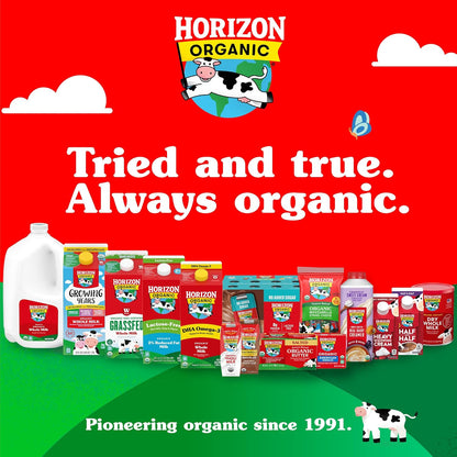 Horizon Organic Shelf Stable Whole Milk Boxes, Pack of 18-8g Protein per Serving