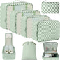 BAGAIL 8 Set Packing Cubes Luggage Packing Organizers for Travel Accessories-Cream