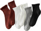 Hstyle 6 Pairs of Ruffle Socks Women, Cute Ruffle Ankle Socks