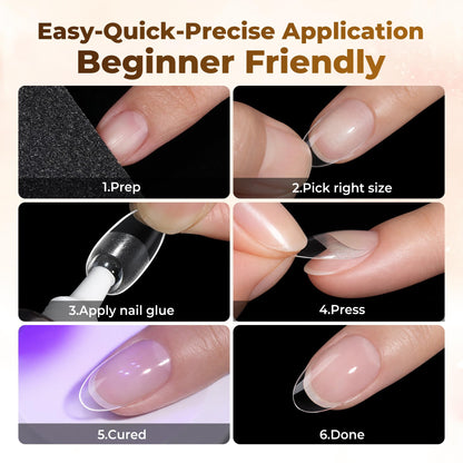 UNA GELLA 9 in 1 Gel Nail Glue U V Super Hold for Gel Nails Tips 10ml