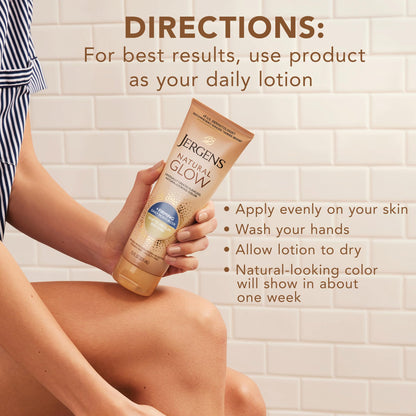 Jergens Natural Glow + Firming Daily Moisturizer Medium to Tan Skin Tones 7.5oz