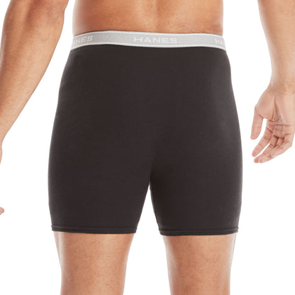 Hanes mens Underwear Boxer Briefs Pack, Cool & Breathable Cotton Moisture-wicking Underwear for Men, No Ride Up