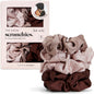 Kitsch Ultra-Petite Satin Scrunchies for Women - Eucalyptus, 6pcs