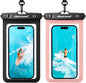 Hiearcool Waterproof Phone Pouch, Waterproof Phone Case, Black&Green 2-Pack