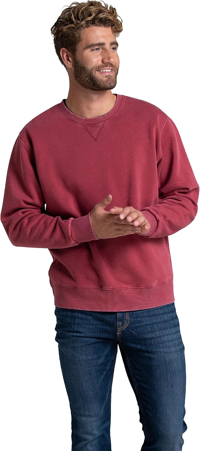 Fruit of the Loom Men's Eversoft Fleece Crewneck Sweatshirts, Moisture Wicking & Breathable, Sizes S-4x
