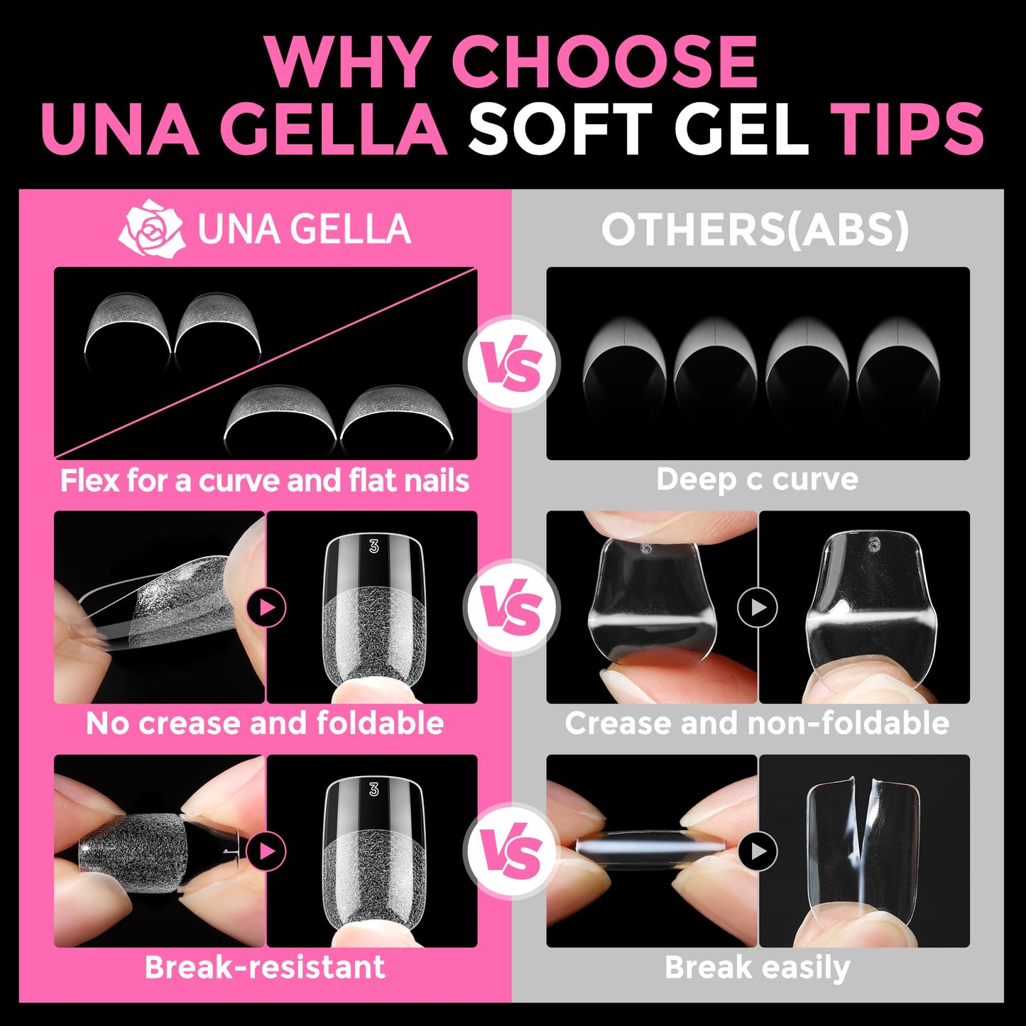 UNA GELLA 15g Nail Glue for Press On Nails with 20ml Nail Glue Remover Kit
