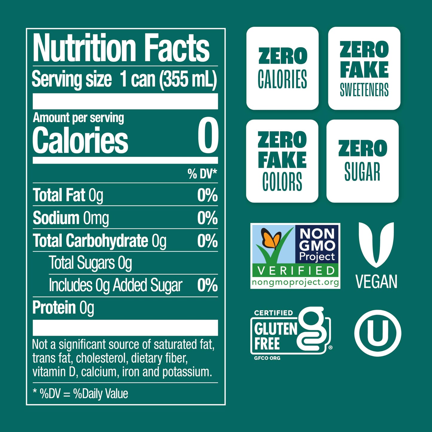 Zevia Zero Sugar Soda, Cola, 12 oz Cans (24-Pack) – Naturally Sweetened, Zero Calorie Sugar Free Soda - Non-GMO Project Verified, Gluten-Free, Vegan