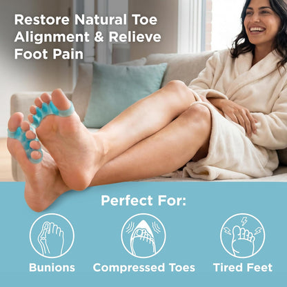 Mind Bodhi Toe Separators/Toe Spacers - Men & Women - Regular Size - Blue