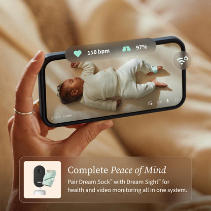 Owlet Dream Sock Smart Baby Monitor, Better Sleep for Baby & You