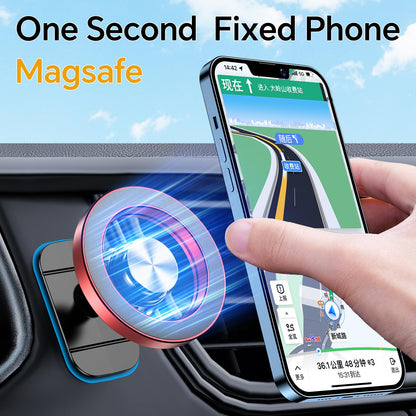 for iPhone Magsafe car Mount【20 Strong Magnets】Magnetic Phone Holder for Car Dashboard【360° Rotation】Hands Free Car Phone Holder Mount Dash Fit iPhone 15 14 13 12 Pro Max Plus MagSafe Car Accessories