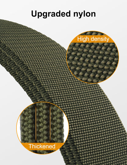 JUKMO Men's Stretch Tactical Belt, 1.5" Elastic Nylon Web with Flip Buckle