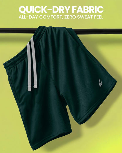 Breathable Mesh Mens Athletic Shorts Loose-Fit Quick Dry Running Gym Shorts