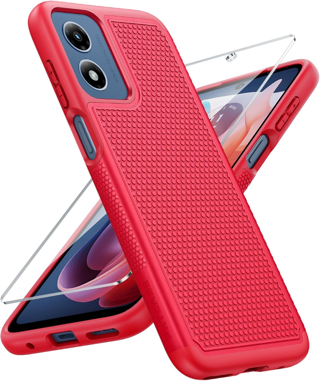 FNTCASE for Google Pixel 10 / Pixel 10 Pro Case: Soft TPU Non Slip Blue