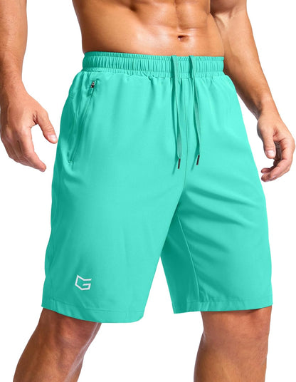 G Gradual Men's Athletic Running Shorts with 2 Zipper Pockets 7"/ 5"/ 9"