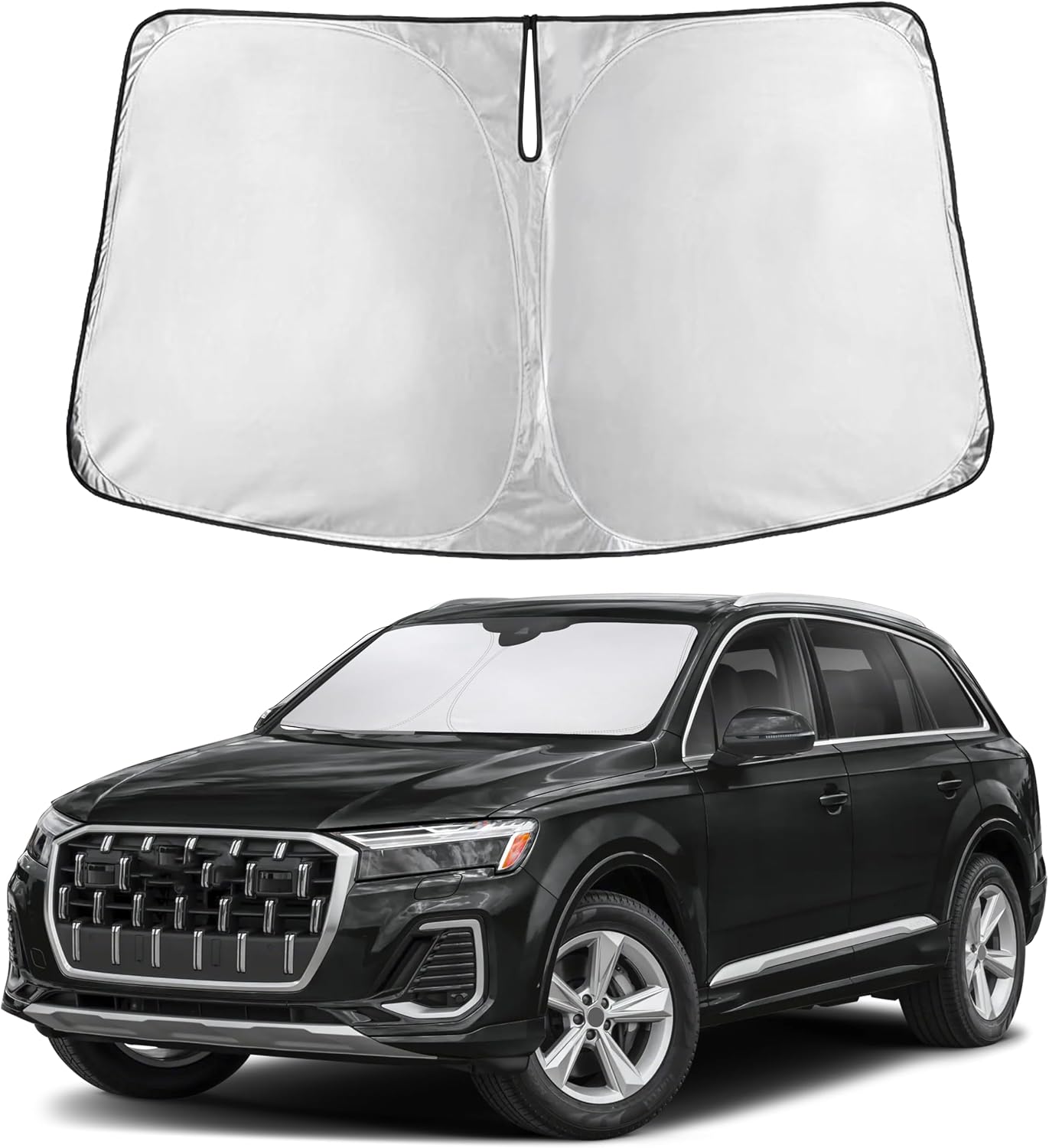 Autovir Windshield Sun Shade, 2017-2026 Tesla Model 3 & Y, 280T Visor Shade