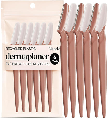 Kitsch Dermaplane Razor for Women Face – Terracotta, 12 pcs