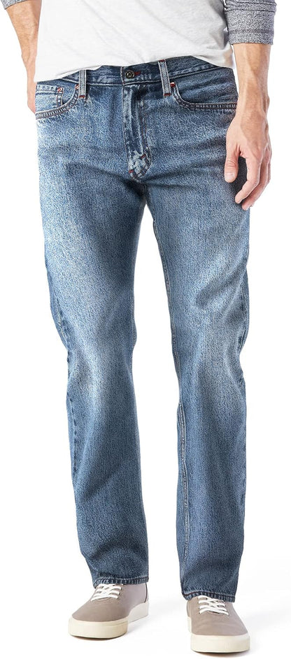 Levi Strauss Signature Gold Men's Relaxed Fit Flex Waistband Jeans
