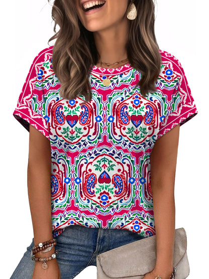 WIHOLL Womens Tops Short Sleeve Shirts Summer Outfits 2026 Spring Dressy Casual Clothes Clothing