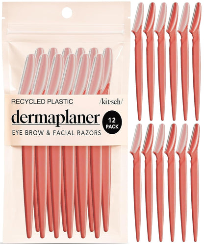 Kitsch Dermaplane Razor for Women Face – Terracotta, 12 pcs
