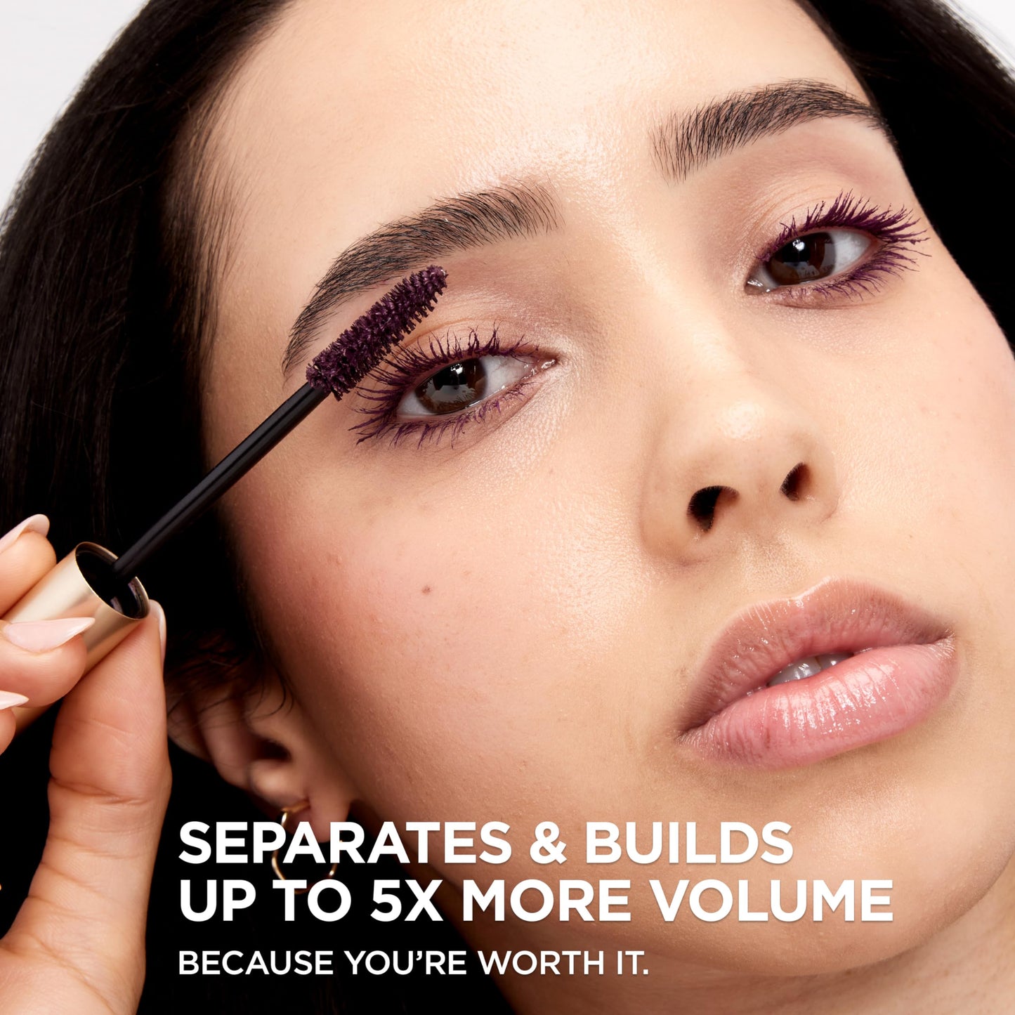 L’Oreal ParisVoluminous Waterproof Volume Building Mascara, Black [360], 0.28 oz (Pack of 3)