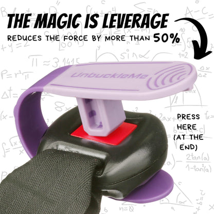 UnbuckleMe Car Seat Buckle Release Tool - Easy Opener Aid for Arthritis, Long Nails, Older Kids - Button Pusher for Infant, Toddler, Convertible 5 pt Harness car Seats - As Seen on Shark Tank (Aqua)