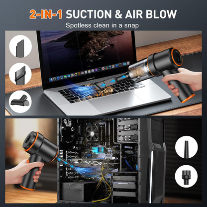 KMM Handheld Car Vacuum Cleaner, Hand Held Vacuum Cleaner and Air Duster