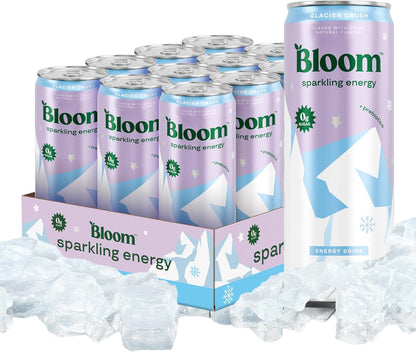 Bloom Nutrition Zero Sugar Energy Drink, Apple Crisp, 12oz 12pk