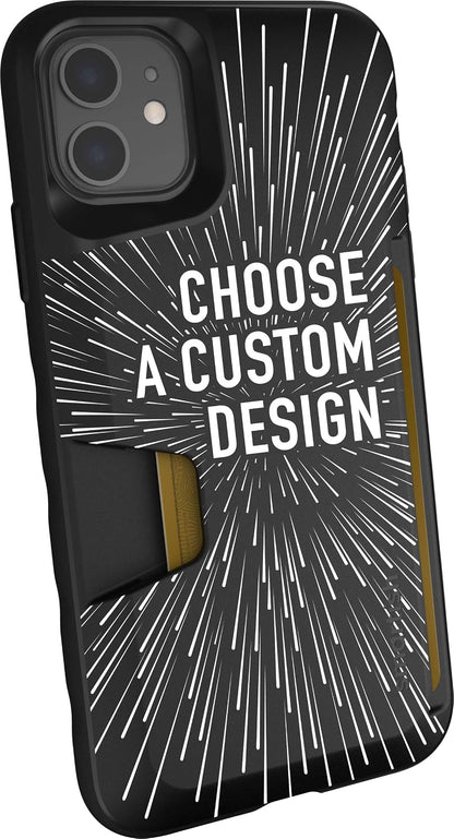 Smartish® iPhone 13 Wallet Case - Wallet Slayer Vol. 1 [Slim + Protective] Credit Card Holder - Drop Tested Hidden Credit Card Slot Cover for Apple iPhone 13 - Black Tie Affair