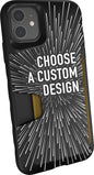 Smartish® iPhone 13 Wallet Case - Wallet Slayer Vol. 1 [Slim + Protective] Credit Card Holder - Drop Tested Hidden Credit Card Slot Cover for Apple iPhone 13 - Black Tie Affair