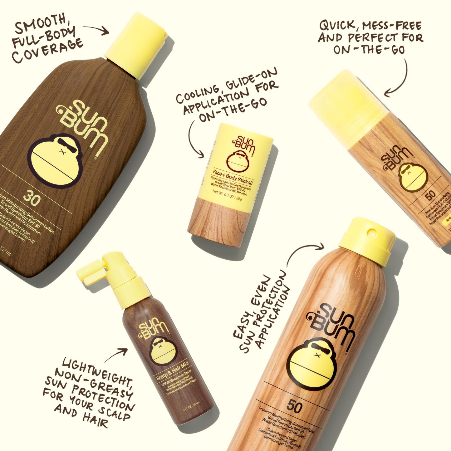 Sun Bum Original SPF 50 Broad Spectrum Sunscreen Body Spray - 6 oz (2-Pack)