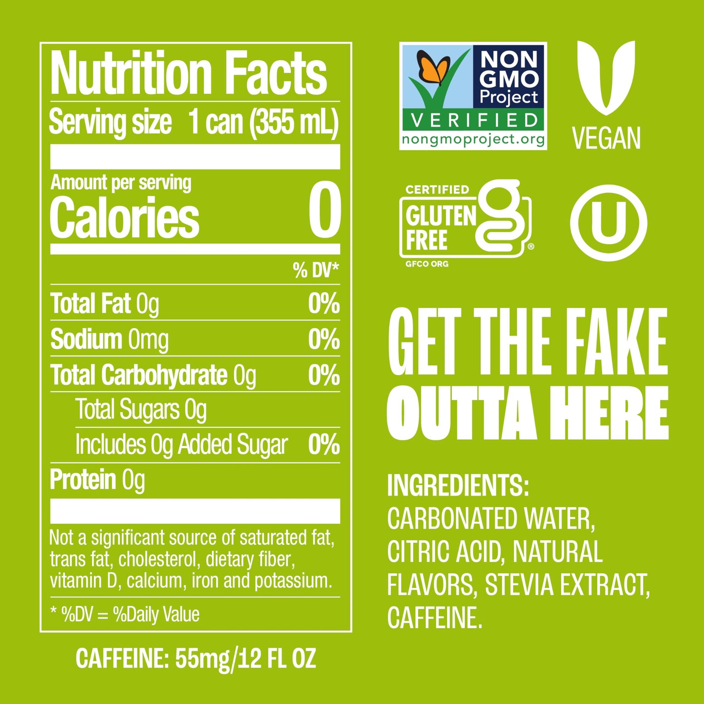Zevia Zero Sugar Soda, Cola, 12 oz Cans (24-Pack) – Naturally Sweetened, Zero Calorie Sugar Free Soda - Non-GMO Project Verified, Gluten-Free, Vegan