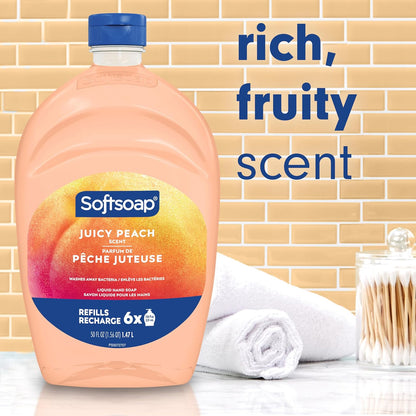 Softsoap Antibacterial Liquid Hand Soap, White Tea & Berry Scent, 50 fl oz