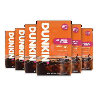Dunkin’ Original Blend Medium Roast Ground Coffee, 30 Oz. Canister