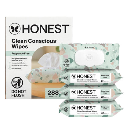 The Honest Company Multi-Use Baby Wipes, Pattern Play, 720 Count