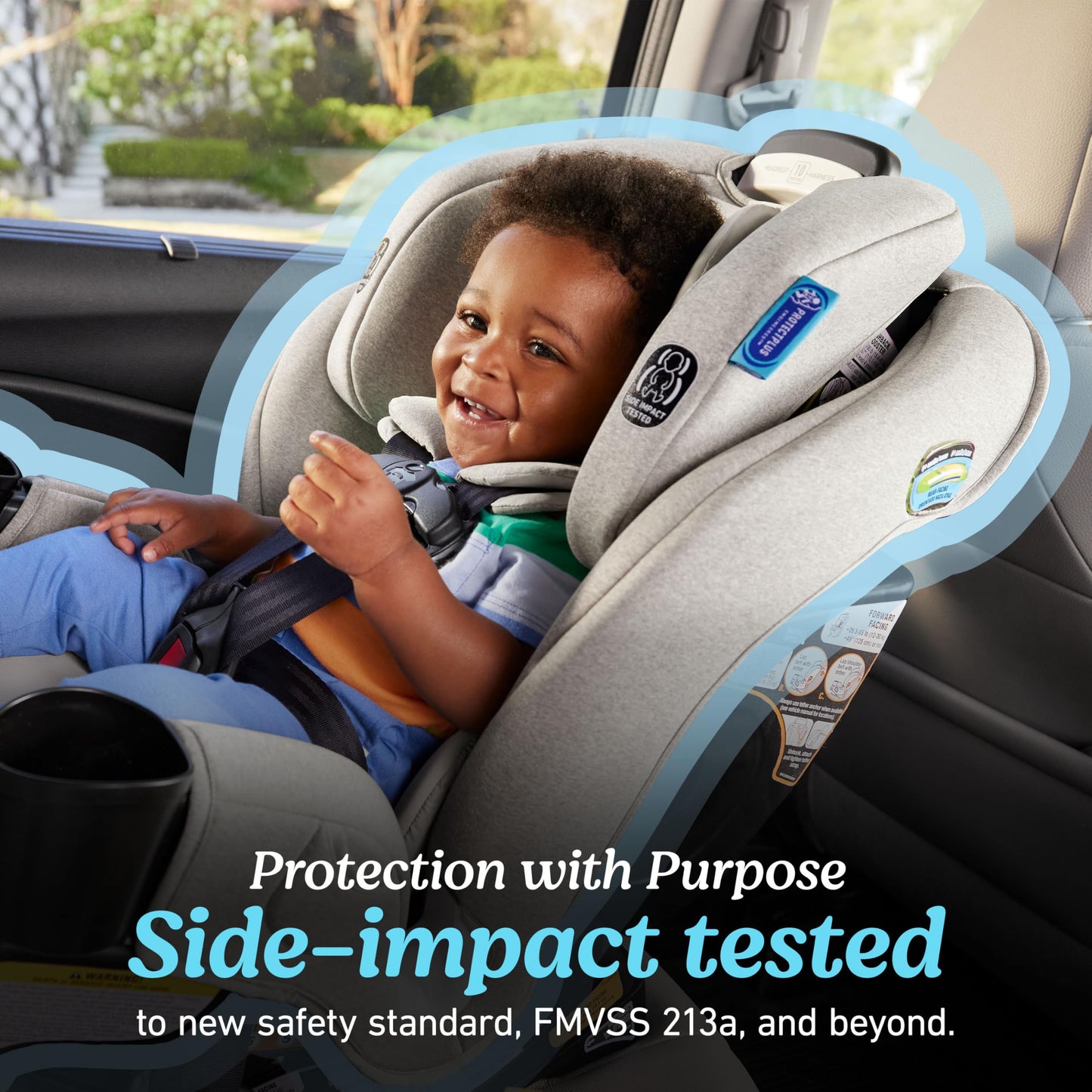 Graco Extend2Fit Convertible Car Seat, Rear and Forward Facing Car Seat with Adjustable Extension Panel for Extra Legroom, Great Gift for Baby Shower or Baby Registry, Redmond