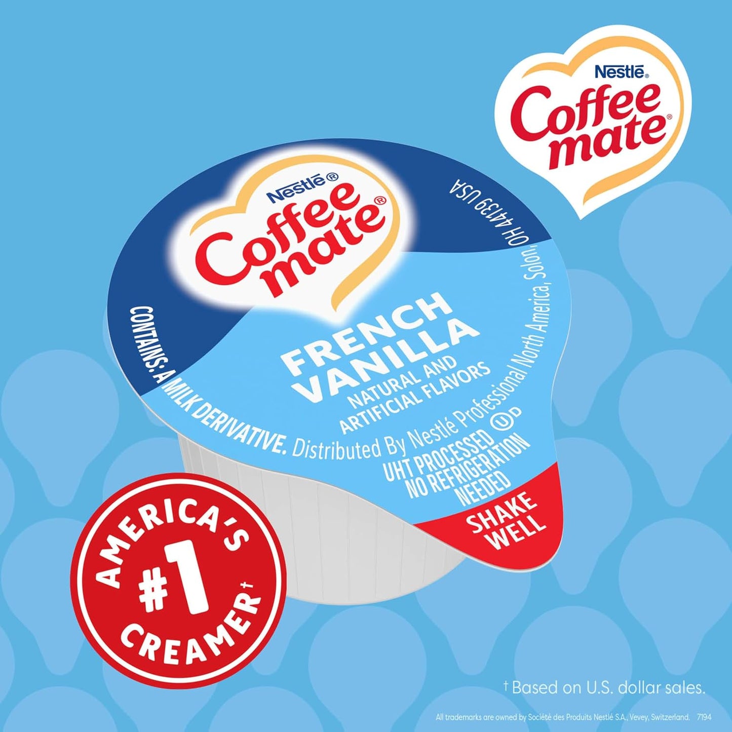 Nestle Coffee mate Original Non-Dairy Creamer Singles, 0.375 oz, 180-Pack