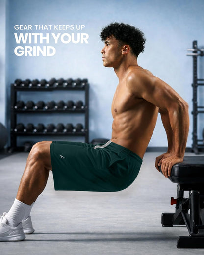 Breathable Mesh Mens Athletic Shorts Loose-Fit Quick Dry Running Gym Shorts