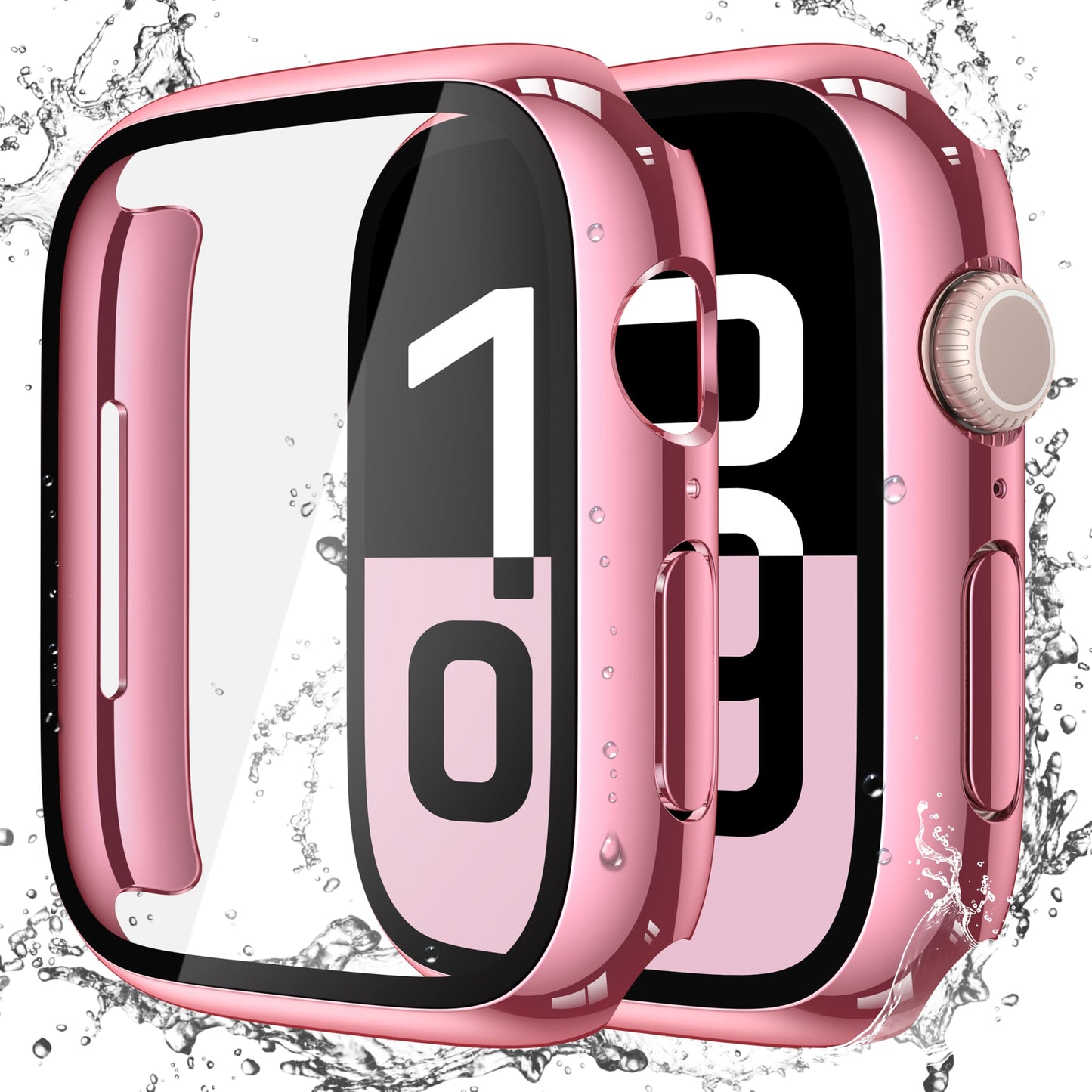 Misxi 2-Pack Waterproof Case for 46mm Apple Watch Series 11/10