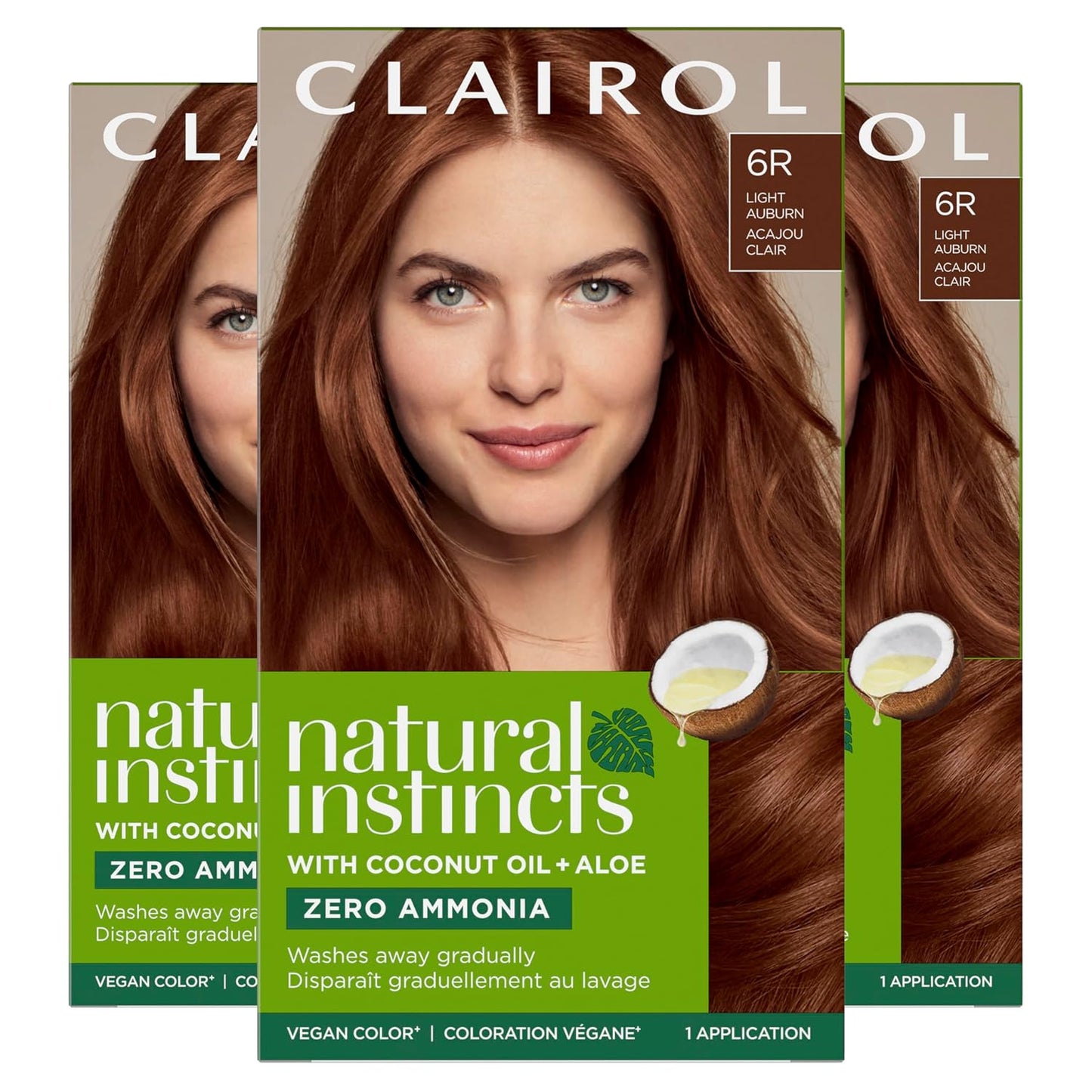 Clairol Natural Instincts Demi-Permanent Hair Dye, 4 Dark Brown | 1 Pack